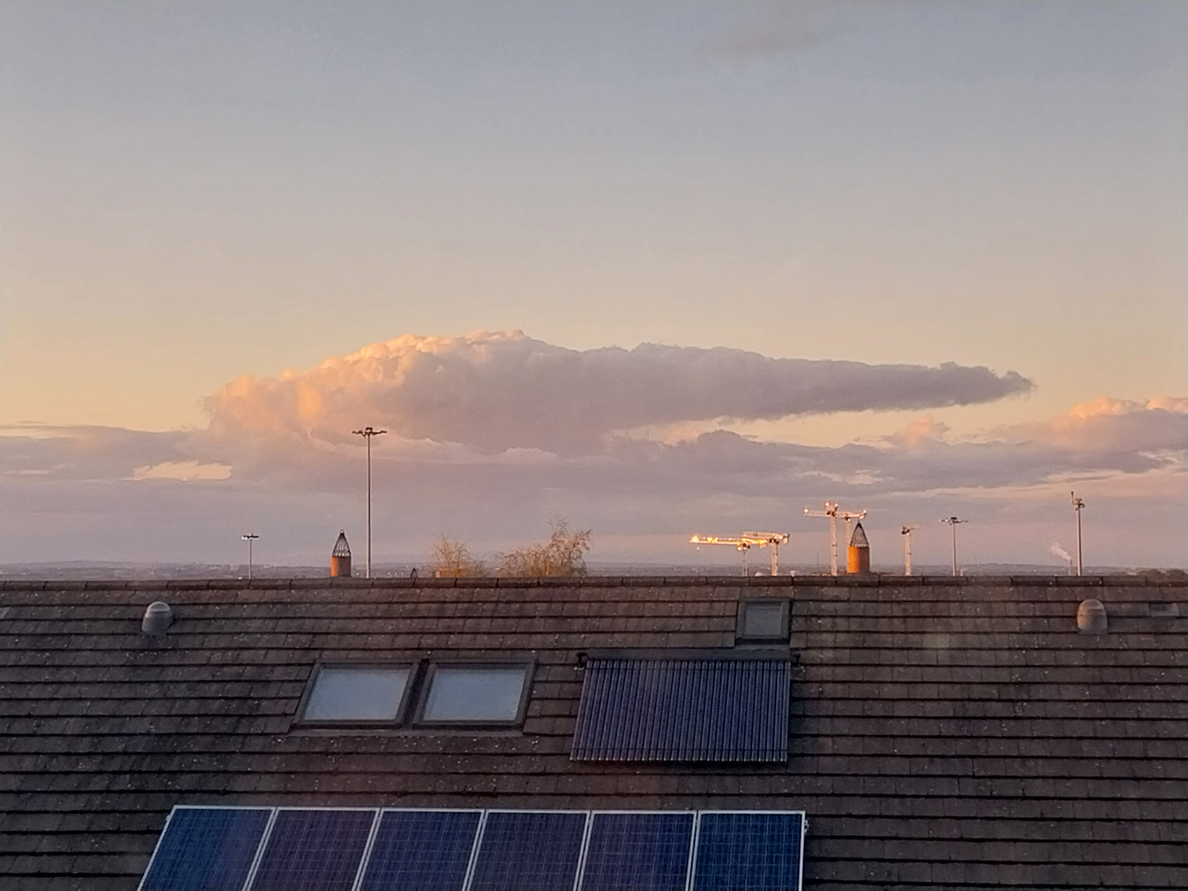 A cloud, Golden Hour